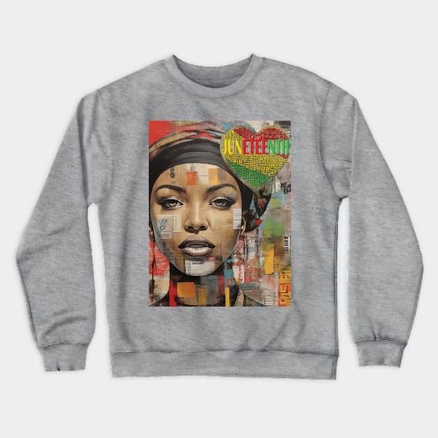 Women Portrait Art T -Shirt Crewneck Sweatshirt by naturebabylon